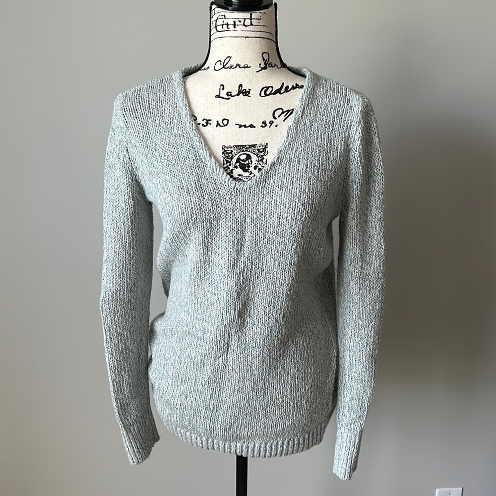 LOFT light blue grey sweater!